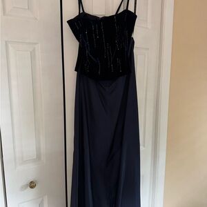 Scott McClintock 2 Piece Navy Gown